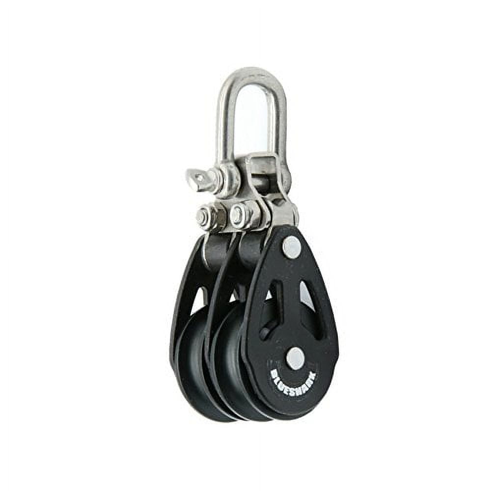 Blue SharkSailing Pulley Blocks Ball Bearing 28mm Double Fixed 2101