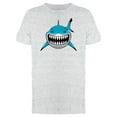 thumbnail image 1 of Blue Shark Showing Teeth Tee Men's -Image by Shutterstock, 1 of 2