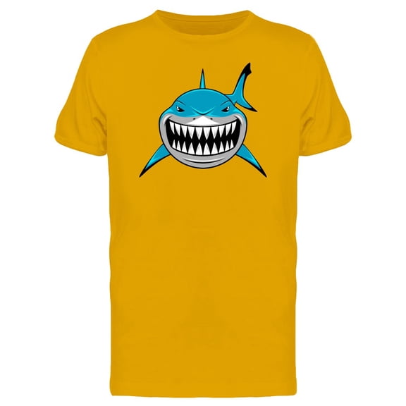 Blue Shark Showing Teeth Tee Men's -Image by Shutterstock