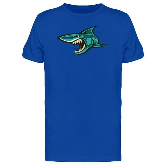 Blue Shark  T-Shirt Men -Image by Shutterstock, Male Small