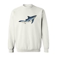 thumbnail image 1 of Blue Shark Watercolor  Sweatshirt Men -Image by Shutterstock, Male XX-Large, 1 of 4