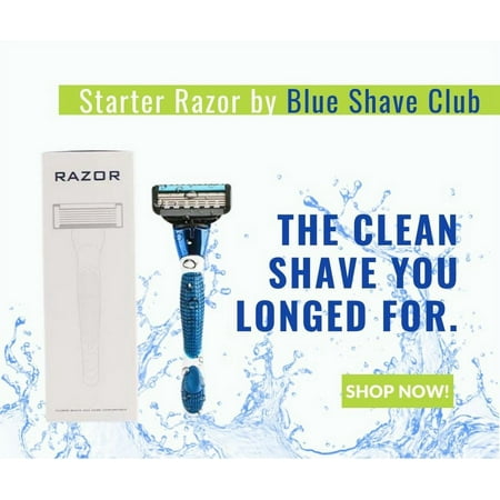 Blue Shave Club 5-Blade Razor Starter Set with Adjustable Handle