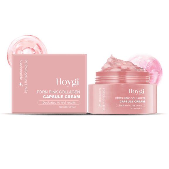 Blue Shell 2pc Moisturizing Collagen Capsule Cream Hydrating and Resurfacing Locks in Moisture Firming Facial Treatment Capsule Cream