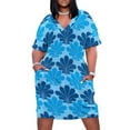 thumbnail image 1 of Blue Shell Pattern Seamless Design Summer Dresses for Women Beach Boho, 1 of 5