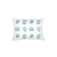 thumbnail image 1 of Blue Shell Printed Linen Pillow 14x20 Down Alternative, 1 of 1