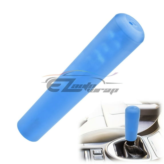 Blue Shift Knob Stick Frosted Matte Crystal Bubble Long Throw Gear Shifter 20cm