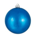 thumbnail image 1 of Blue Shiny UV Drilled Ball Ornament, 4.75 in. - 4 per Bag, 1 of 1