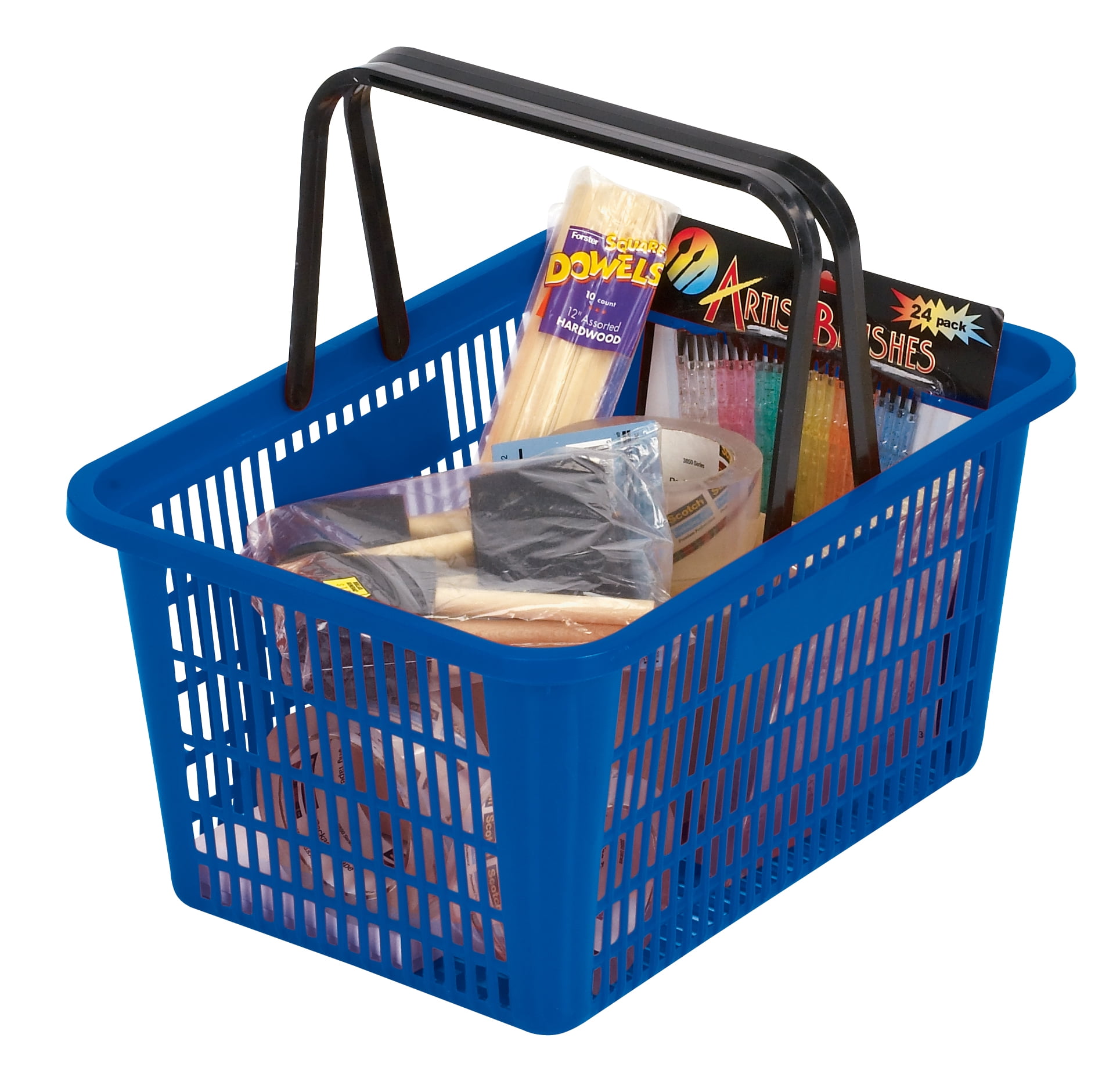 Colourful Storage Baskets Foldable Plastic Grocery Basket Car