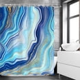 thumbnail image 1 of Blue Shower Curtain, Marble Shower Curtains Set with 12 Hooks, Waterproof&nbsp;Abstract&nbsp;Shower Curtain, Decor Ombre Blue Marble Bathroom Curtain, 72" Wx72 H, 1 of 6