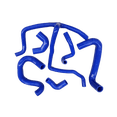 thumbnail image 1 of Blue Silicone Hose For 1989-1992 BMW E30 M20 320i / 325i 1989 1990 1991 1992, 1 of 1