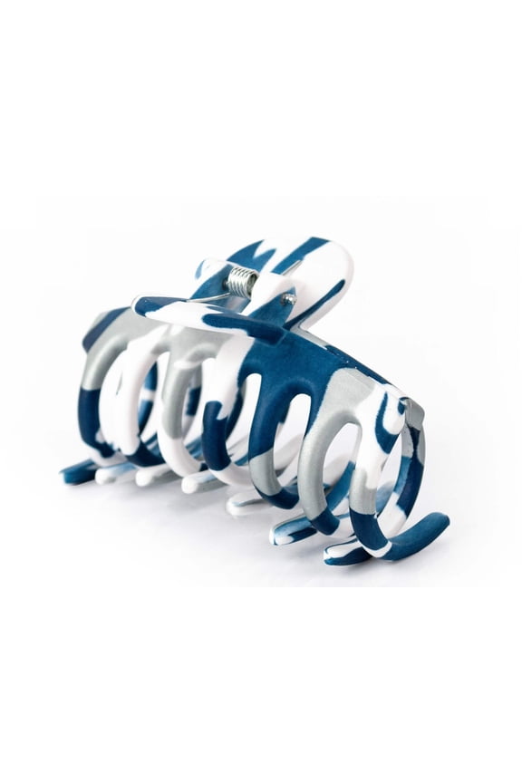 Blue, Silver White Hair Clip (2 pack)