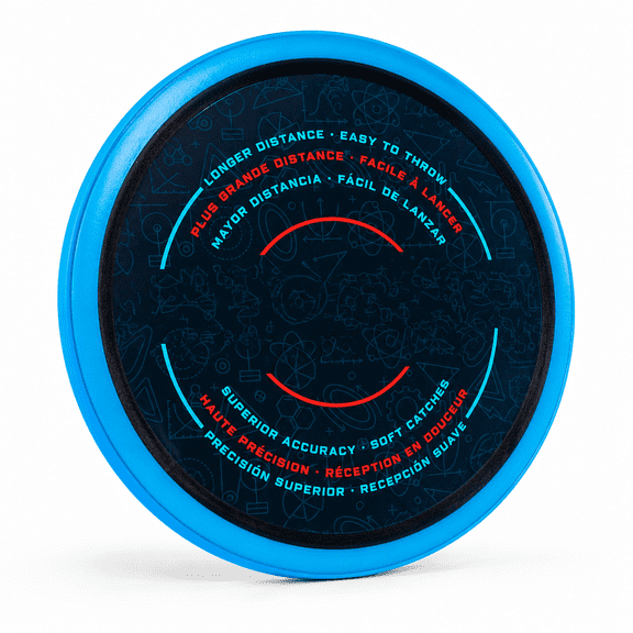 Blue Single 33cm Diameter Aerodynamic Flying Ring Throw Lawn Game