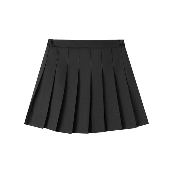 Blue Skirt Girls Pleated Girls Pleated Skirt with Inner Shorts High Waist School Uniform Skorts Knee Soft Breathable Skirts 2-16 Years