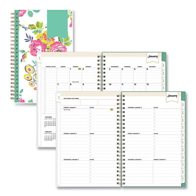 8 in. x 5 in. 12-Month (Jan-Dec 2026) Day Designer Peyton Weekly/Monthly Planner - White