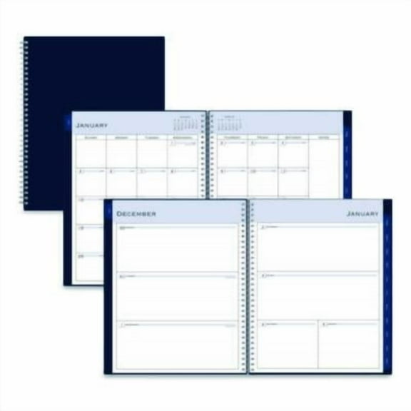 11 in. x 8.5 in. 12-Month (Jan to Dec): 2026 Passages Weekly/Monthly Planner - Navy Cover