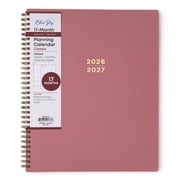 Blue Sky 17 Month 2026-2027 Weekly and Monthly Academic Year Planner Calendar, August 2026 - December 2027, 8.5" x 11", Flexible Cover, Wirebound, Laminated Tab