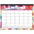 thumbnail image 1 of Blue Sky 2022-2023 Academic Year Monthly Desk Pad Calendar, 22" x 17", Trim Tape Binding, Two-Hole Punched, Ruled Blocks, Mahalo (100157-A23), 1 of 2