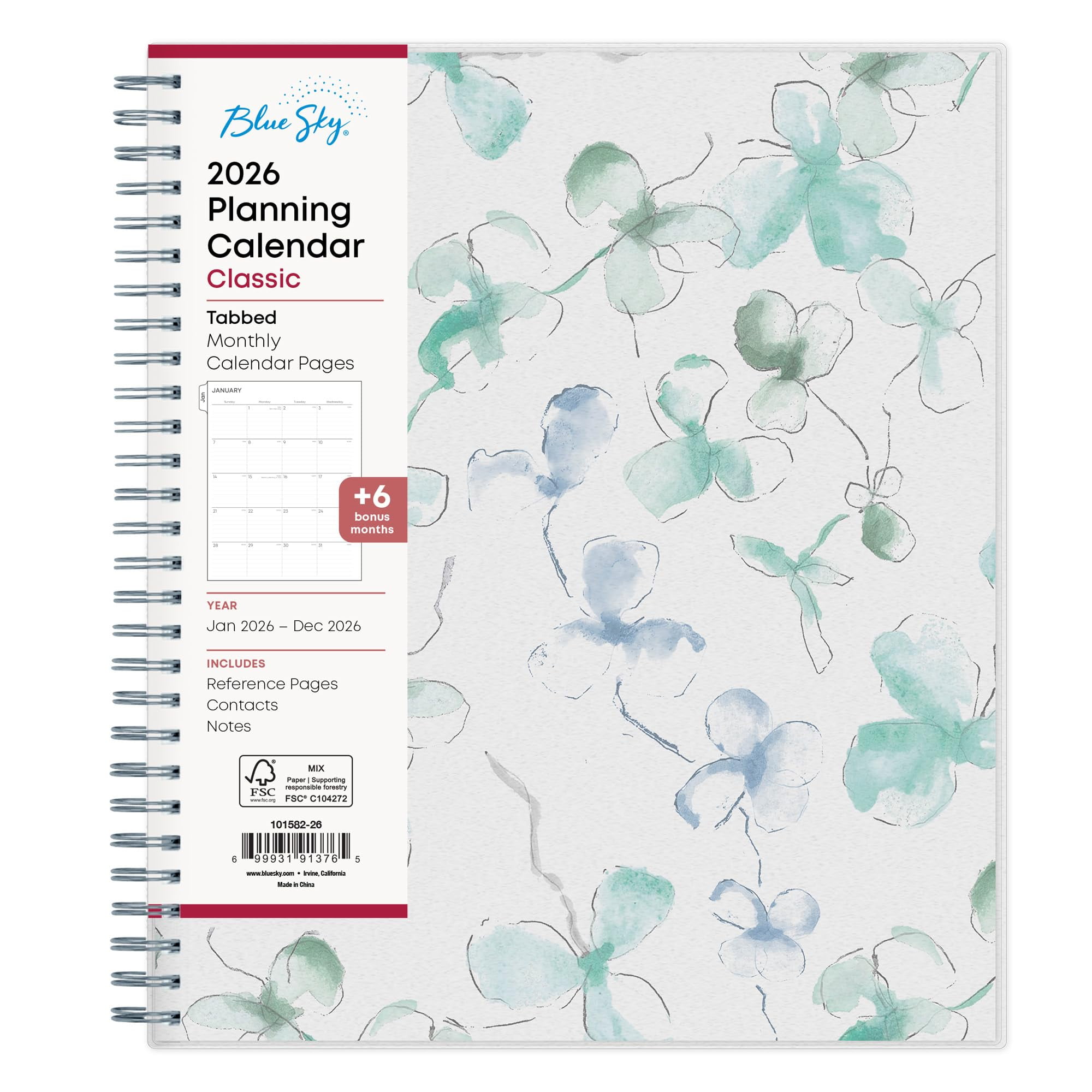 Blue Sky 2026 Monthly Planner Calendar, January 2026 December 2026, 8 Blue Sky 2026 Monthly Planner Calendar, January 2026 December 2026, 8