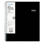 Blue Sky 2026 Monthly Planner Calendar, January 2026 - December 2026, 8" x 10", Monthly Layout, Flexible Cover, Silver Wirebound, Laminated Tabs, Enterprise