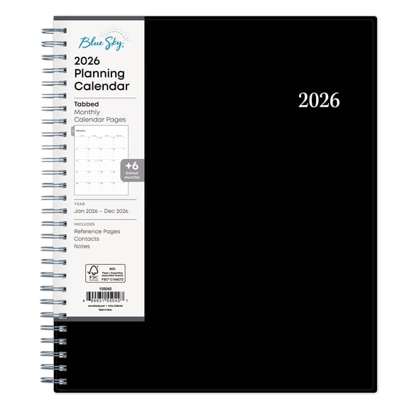 Lily Of The Valley 2024-2026 Two-Year Monthly Planner - 9x11 Inches, Flexible Cover With Pockets