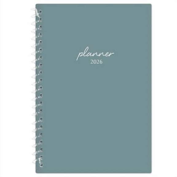 Blue Sky 2026 Weekly/Monthly Planner 5"x8" Alpine Green
