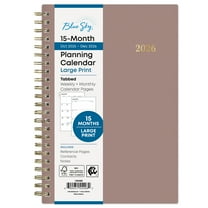 Blue Sky Monthly Weekly Medium Planner (5" x 8") Coco 15-Month October 2025 - December 2026