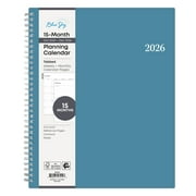 Blue Sky Monthly Weekly Large Planner (8.5" x 11") Oxford Blue, 15-Month, October 2025 - December 2026