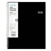 Blue Sky 2026 Weekly and Monthly Planner Calendar, Includes January 2026 - December 2026, 8.5" x 11", Flexible Cover, Wirebound, Laminated Tabs, Storage Pocket, Enterprise