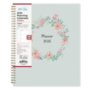 Blue Sky 2026 Weekly and Monthly Planner Calendar, January 2026 - December 2026, 8.5" x 11", Flexible Cover, Laminated Tabs, Durable Twin Wire Binding, Storage Pocket, Laurel