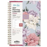 Blue Sky 2027 Weekly and Monthly Planner Calendar, January 2027 - December 2027, 5" x 8", Flexible Frosted Cover, Laminated Tabs, Durable Twin Wire Binding, Tul