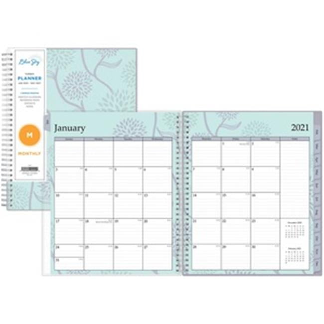 Blue Sky 8 x 10 in. Tabbed Monthly Planner