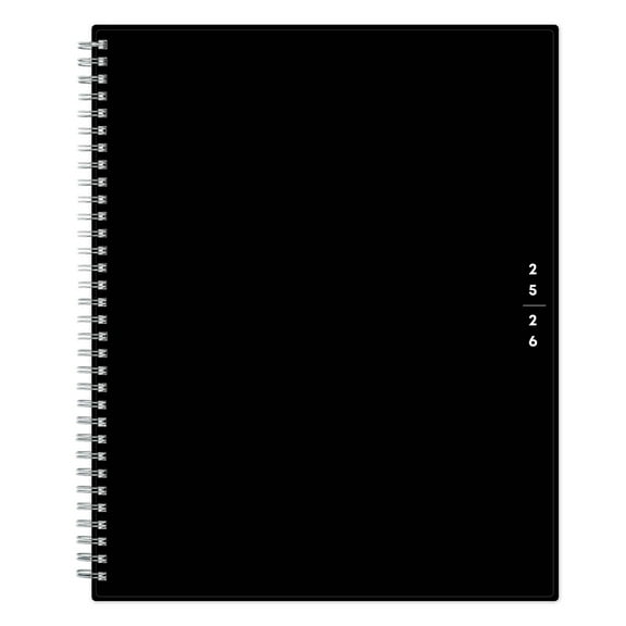 2025-2026 Blue Sky Teacher Lesson Planning Calendar, 8" x 11", Solid Black, July 2026 To June 2026, 134433