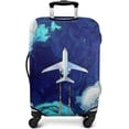 Blue Sky Aeroplane Travel Suitcase Cover - Washable Luggage Cover ...