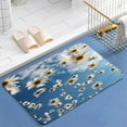 thumbnail image 1 of Blue Sky And Flora Diatomite Bath Mats Bathroom Absorbent Anti Slip Floor Mat Foot Carpet Quick Dry Shower Toilet Rug Doormat Washable, 1 of 5