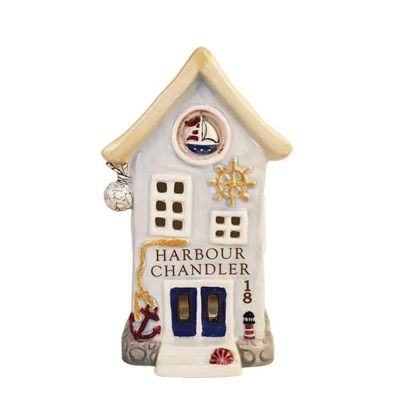 Blue Sky Ceramics Harbour Chandler Candle House, Multi (19206)