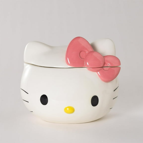 Blue Sky Clayworks Ceramic Hello Kitty Head Cookie Treat Jar