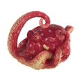 thumbnail image 1 of Blue Sky Clayworks Coastal Red Octopus Figurine, 9.75-inch Length, Tabletop Decoration, 1 of 1