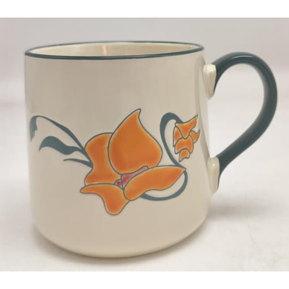 Blue Sky Clayworks DECO BLOOM 18OZ MUG 1, Glassware, 4.25, Multicolor