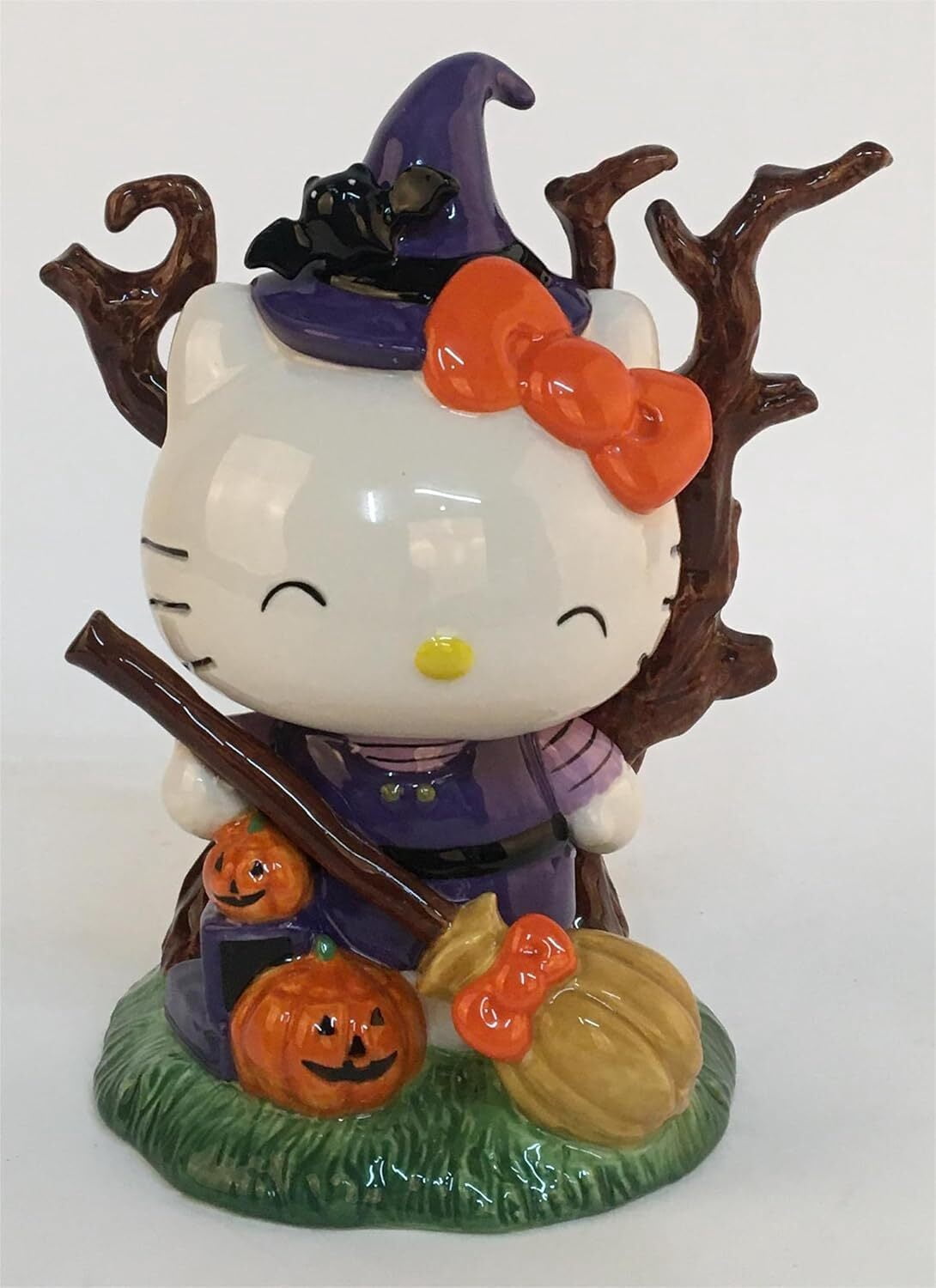 Blue Sky Clayworks HELLO KITTY Friends Halloween Witch in Tree Figurine