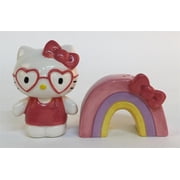 Blue Sky Clayworks Hello Kitty Happy Rainbow Salt and Pepper Set, 3.25-inches Height, Home Decorative Accessories
