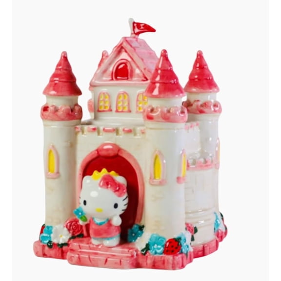 Blue Sky Clayworks Hello Kitty Princess Castle Cookie Jar, Home & Kitchen Accessories, Ceramic, 23429