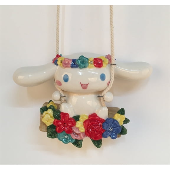 Blue Sky Clayworks Cinnamoroll Swinger, 6.5" L x 3" W x 4.25" H