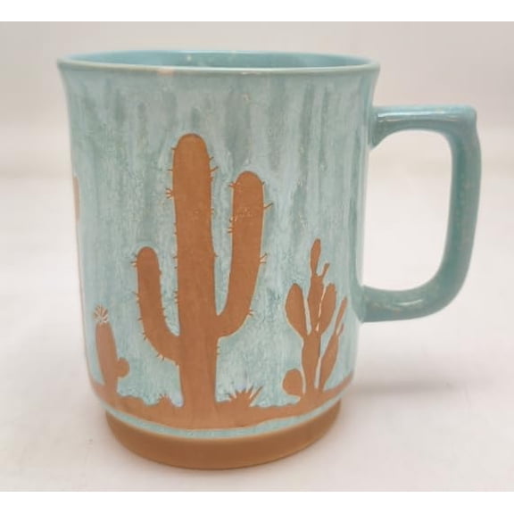 Blue Sky Clayworks SAHUARO VALLEY GREEN 18OZ MUG, Glassware, 4.74inch, Multicolor