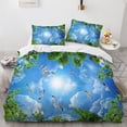 thumbnail image 1 of Blue Sky Cloud Duvet Cover Set King Full Size For Kids Boys Polyester Bedding Set Comforter Cover, 1 of 5