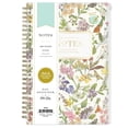 thumbnail image 1 of Blue Sky Day Designer Zip Pocket Cover Notebook, 5.75" x 8.5" Undated Journal, 160 Lined & Perforated Pages, Index Pages, Gold Durable Twin Wire Binding, For Office & School, Butterfly Garden Cream, 1 of 5