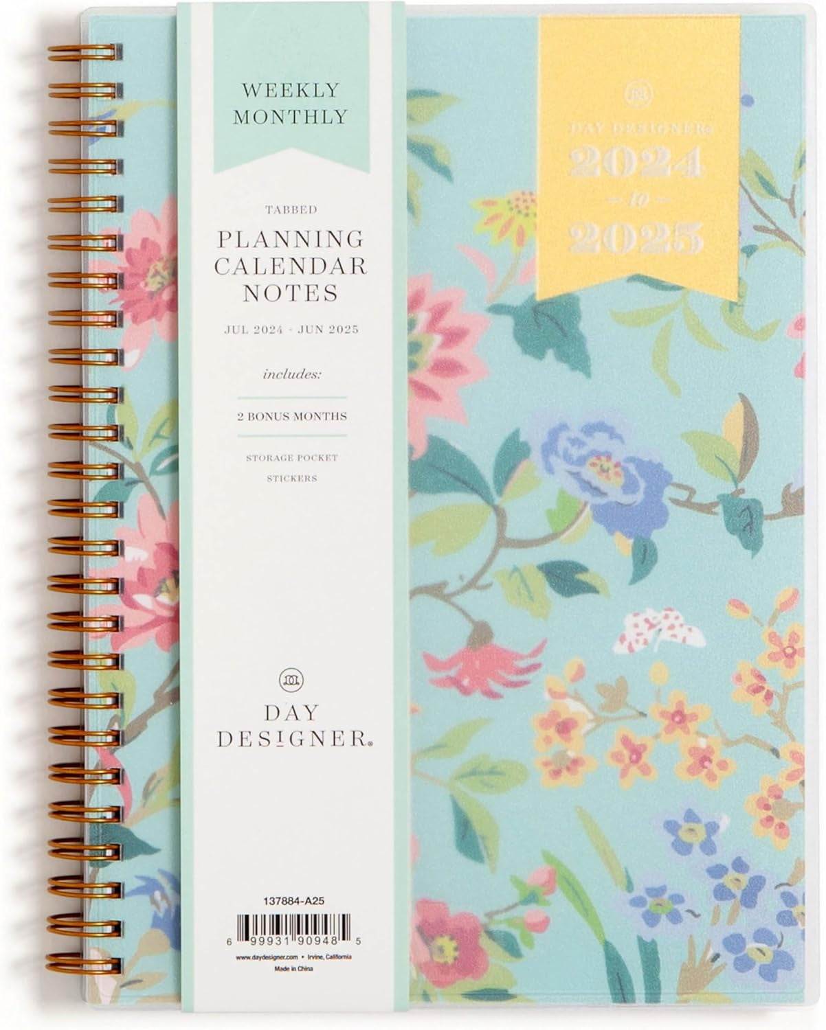 Blue Sky Day Designer for 20242025 Academic Year Weekly and Monthly Planner Notes, 5.8