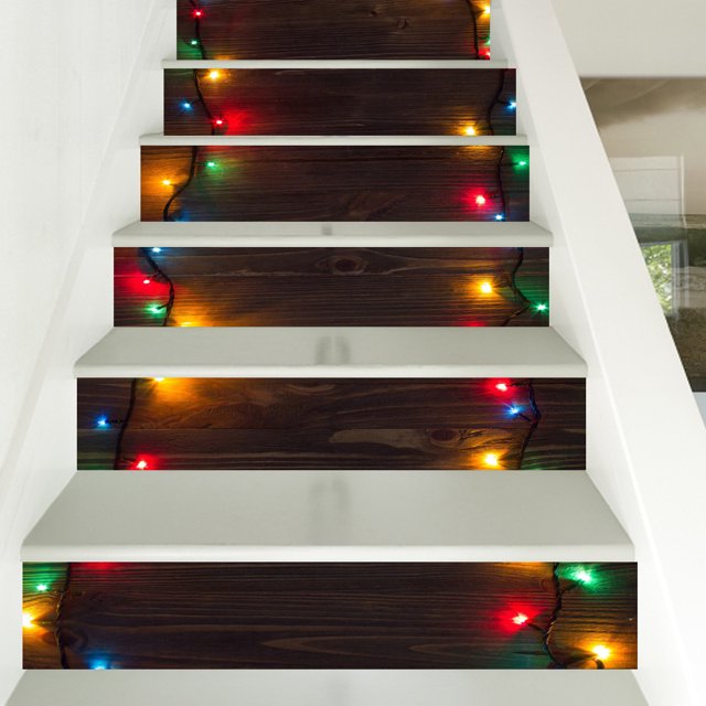 Blue Sky Flower Landscape Wallpaper ration Home Stair Sticker Wall