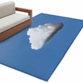 thumbnail image 1 of Blue Sky Kitchen Runner Rug 2.7x5 Washable Runners for Hallway Non Slip Abstract Sky White Minimalist Large Area Rug Indoor Floor Carpet for Bathroom Laundry Entryway Bedroom Living Room, 1 of 9