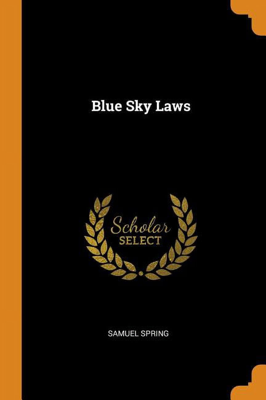 Blue Sky Laws (Paperback)
