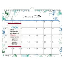 Blue Sky 2026 Monthly Wall Calendar, January 2026 - December 2026, Durable Twin Wire Binding, 11" x 8.75", Perfect For Home, Office And Classrooms, Lindley
